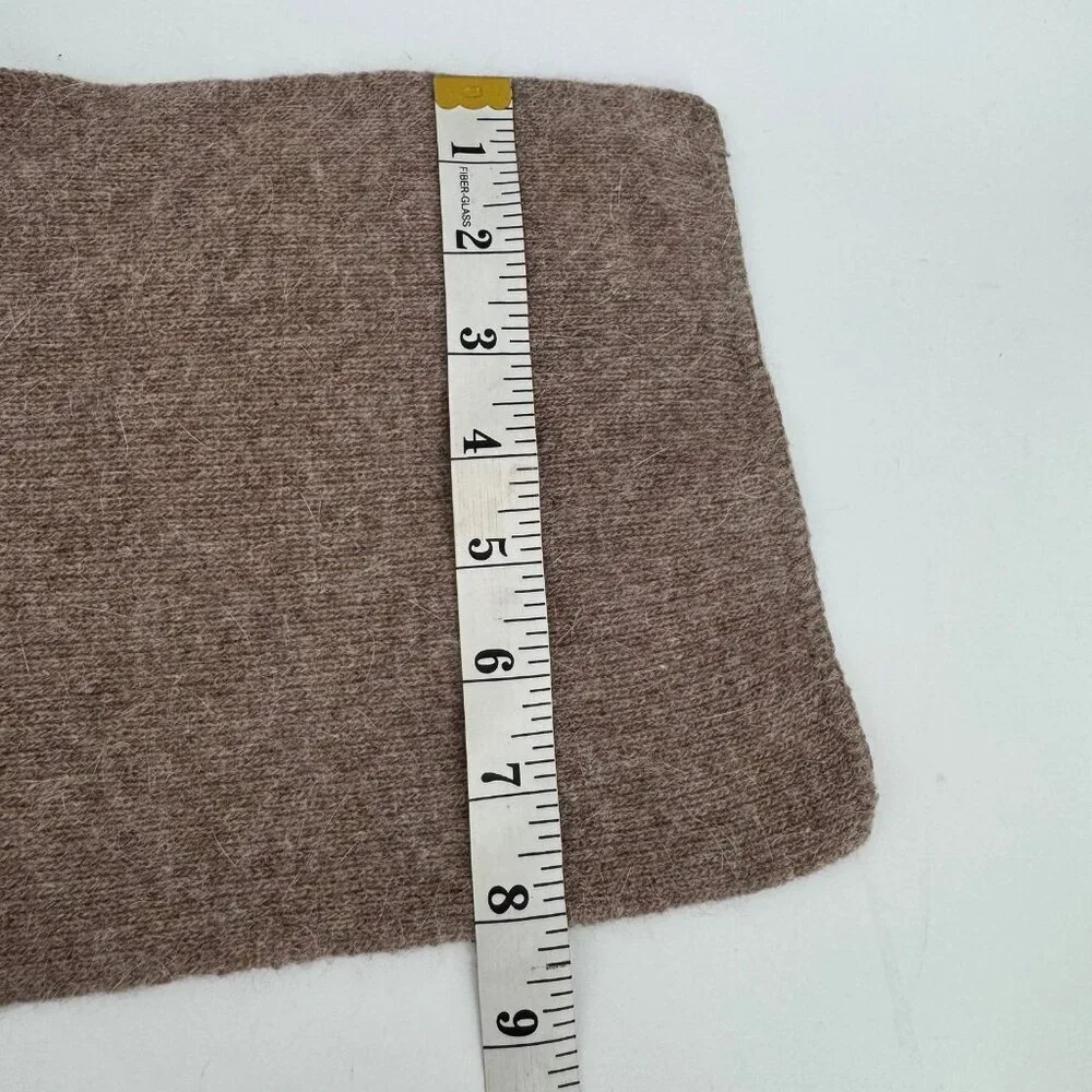 Lambswool and Angora Beige Scarf